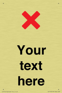 Custom plain background, red cross sign